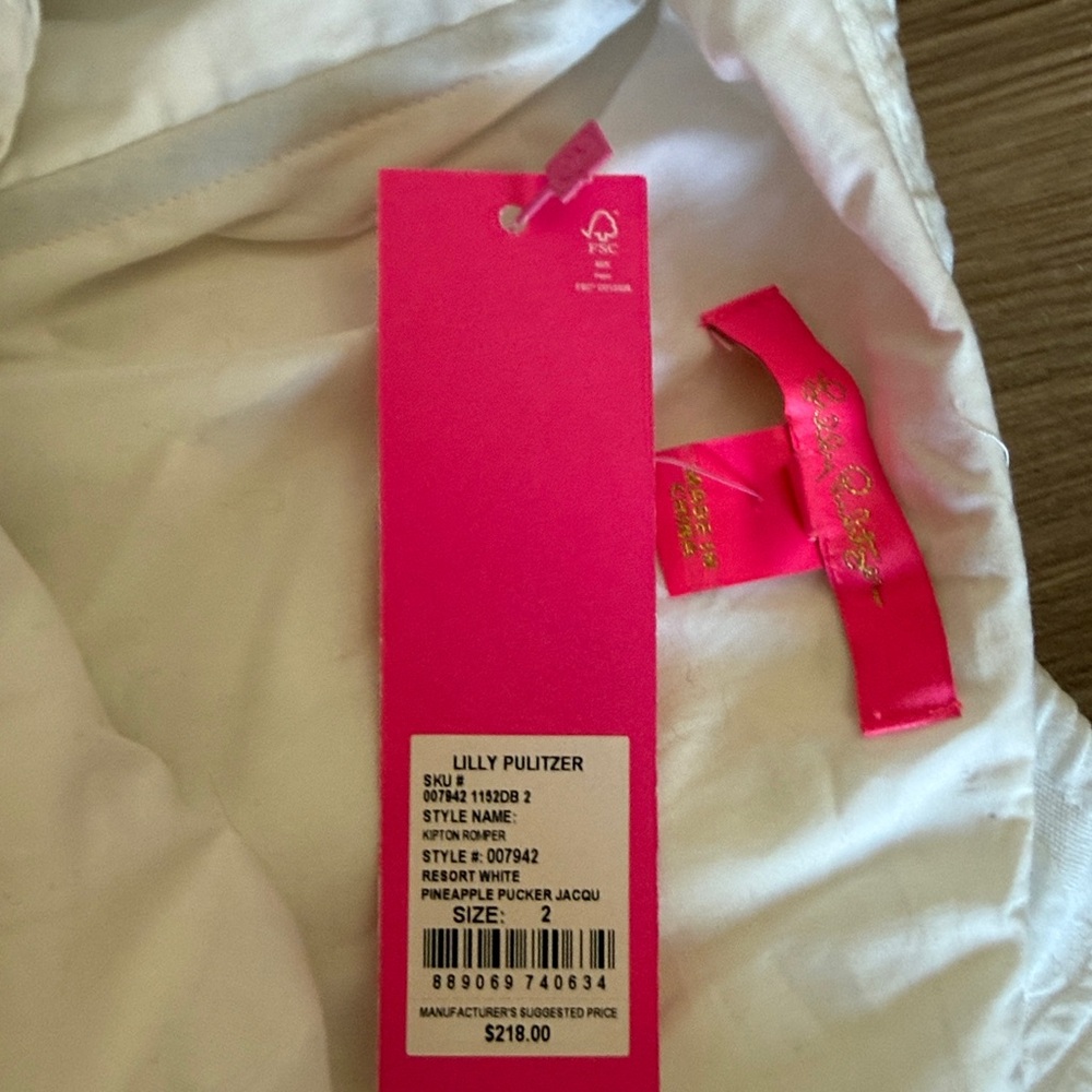 NWT Lilly Pulitzer Kipton Romper White 2 - Picture 7 of 9